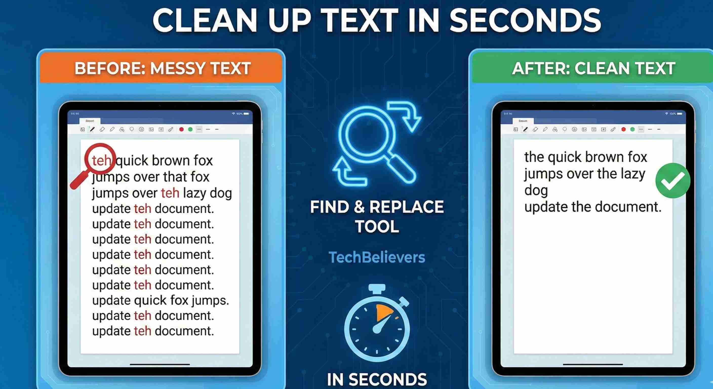 Clean Up Text in Seconds with the Find & Replace Tool