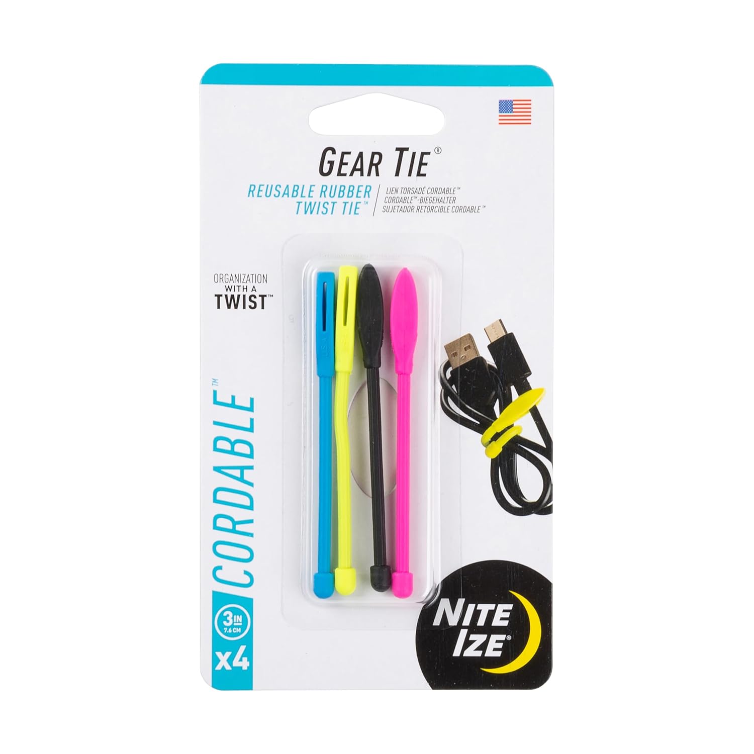 Nite Ize Gear Tie Reusable Twist Ties