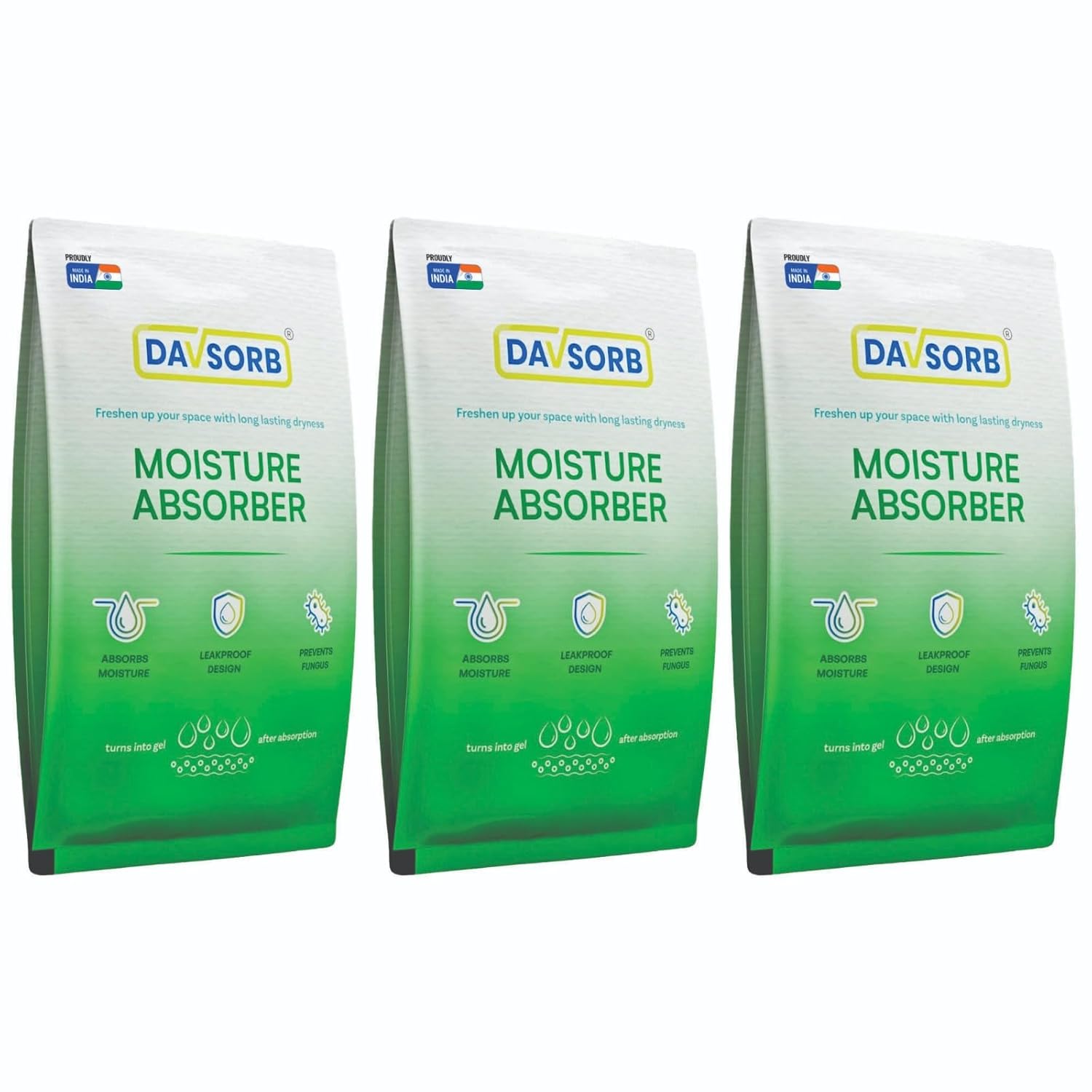 DAVSORB Moisture Absorber Dehumidifier Sachets (48-Pack Combo)