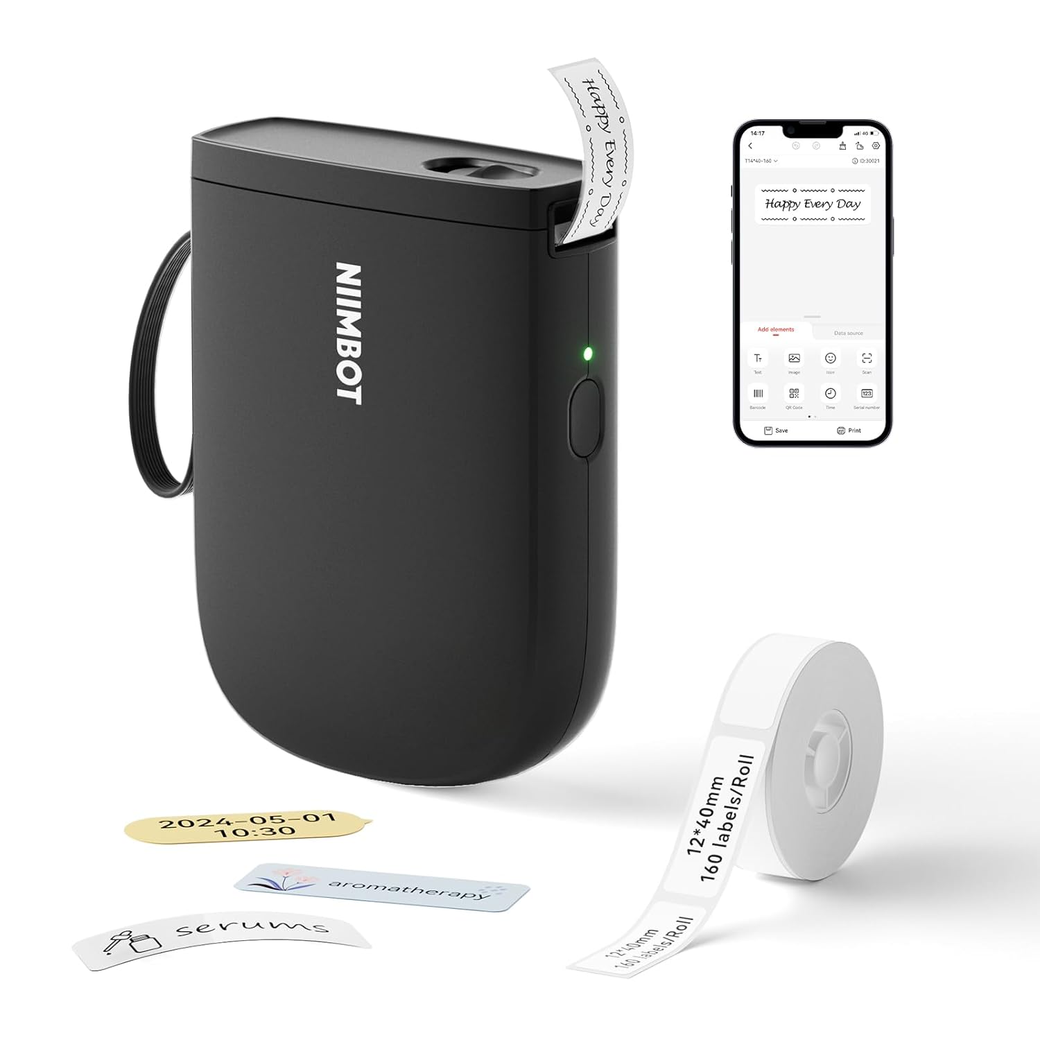 NIIMBOT D11 Bluetooth Label Printer (300 DPI, Upgraded)
