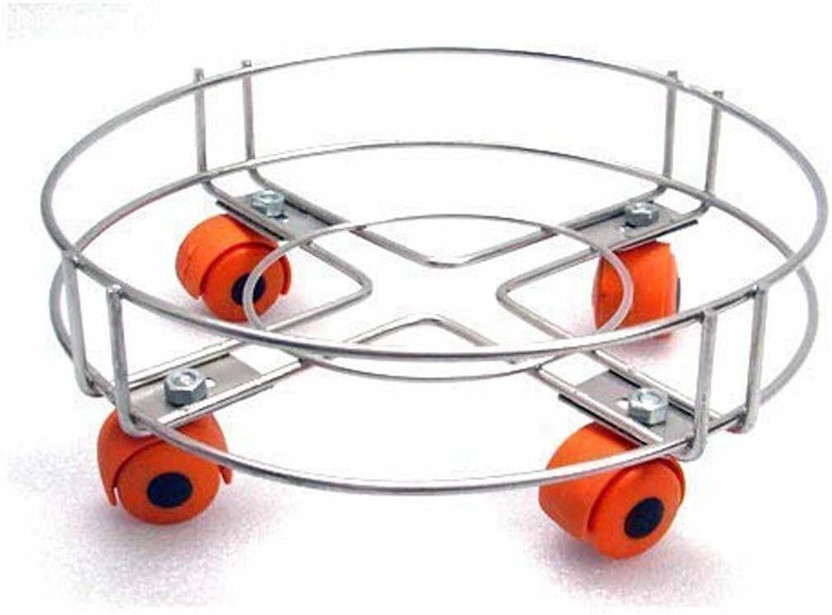 Kitchenify Gas Cylinder Trolley with Heavy-Duty Wheels