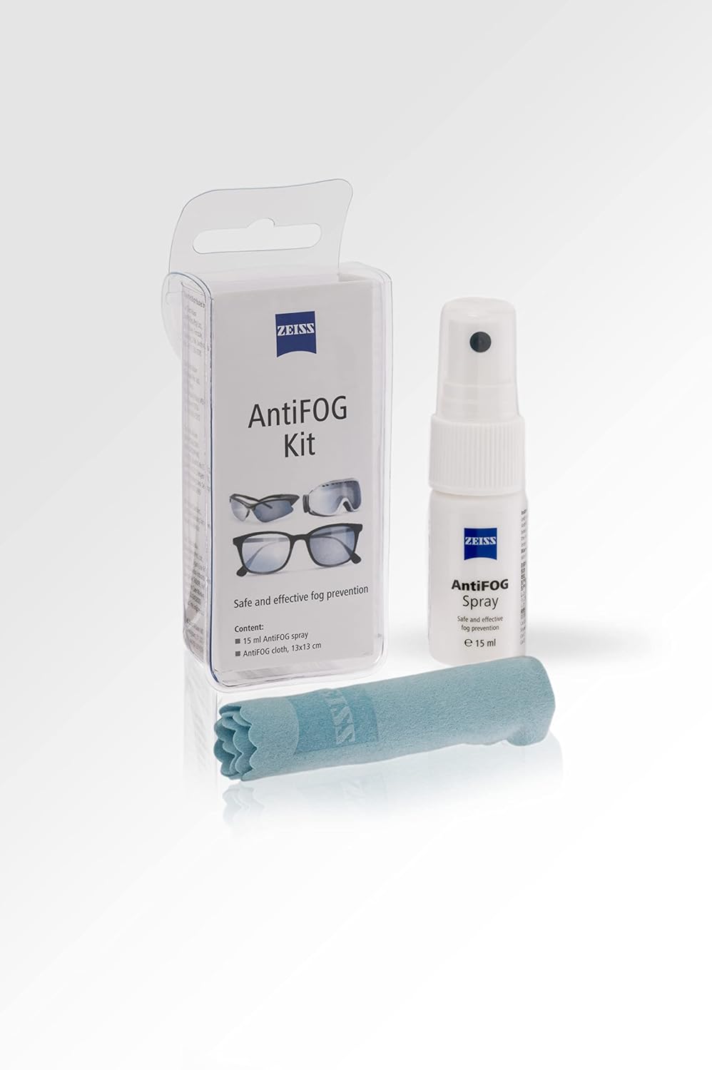 ZEISS AntiFOG Kit (15ml Spray + Cloth)