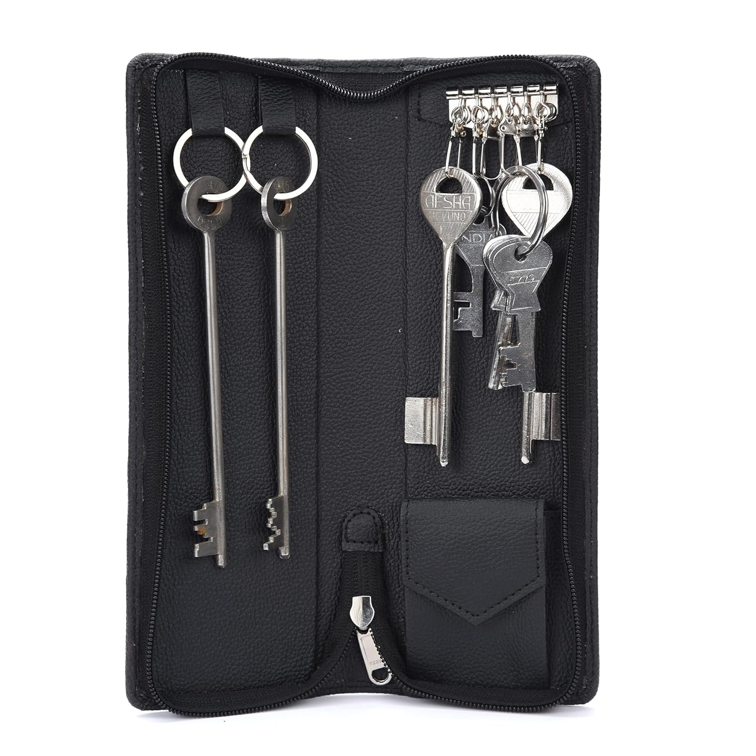Compact Leather Key Organiser (6-Hook)