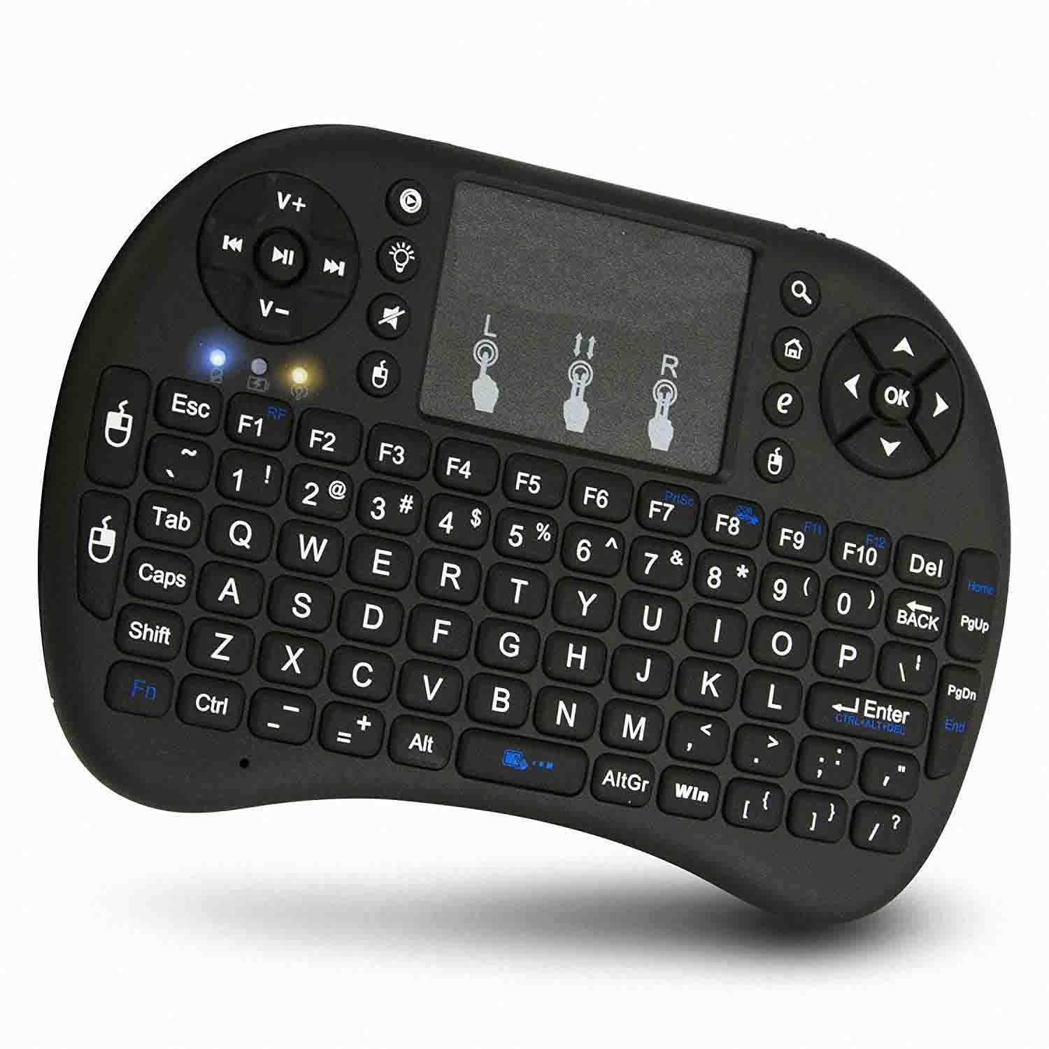Mini Wireless Keyboard with Touchpad for Smart TV & Fire TV Stick