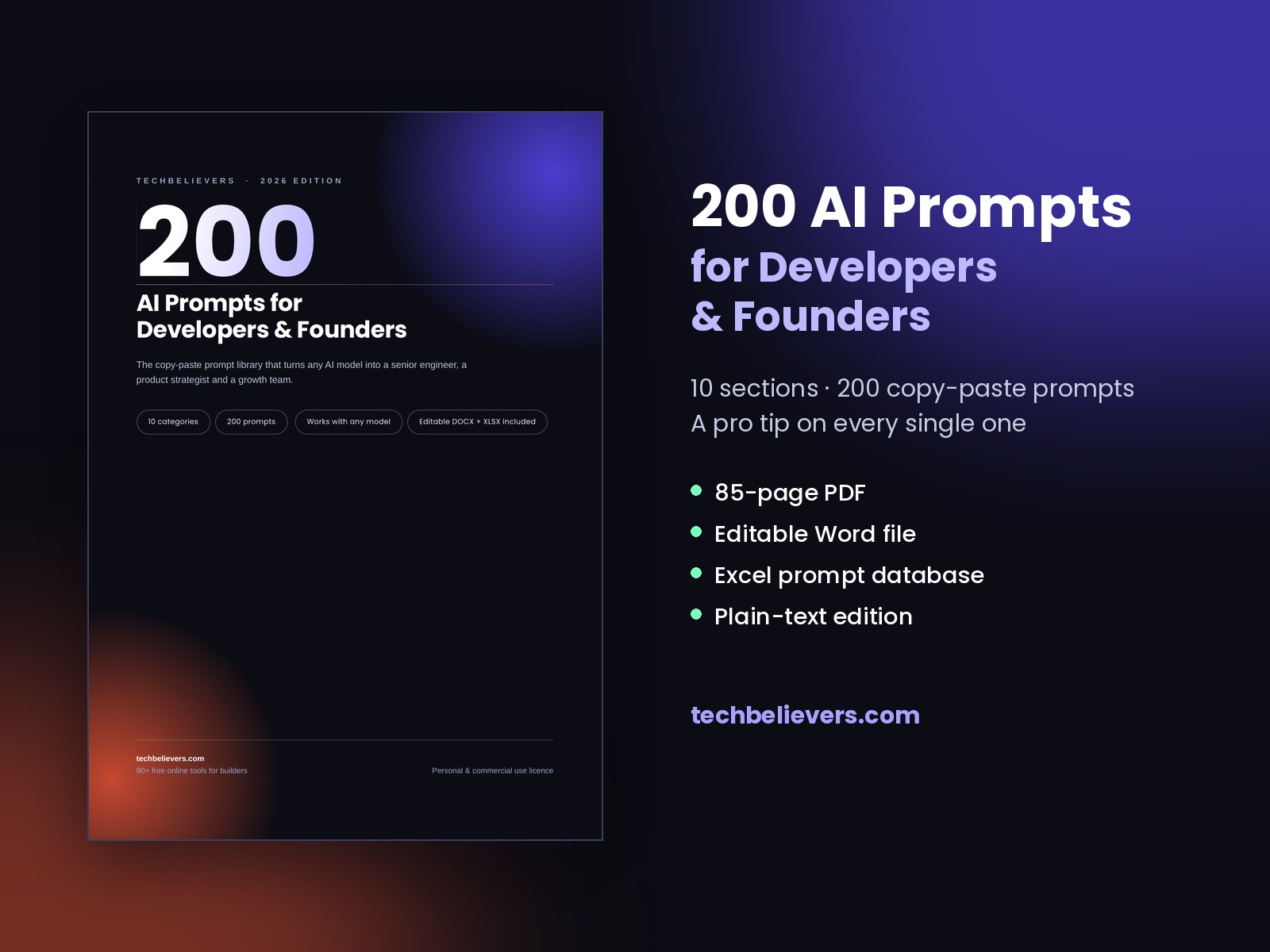 200 AI Prompts for Developers & Founders