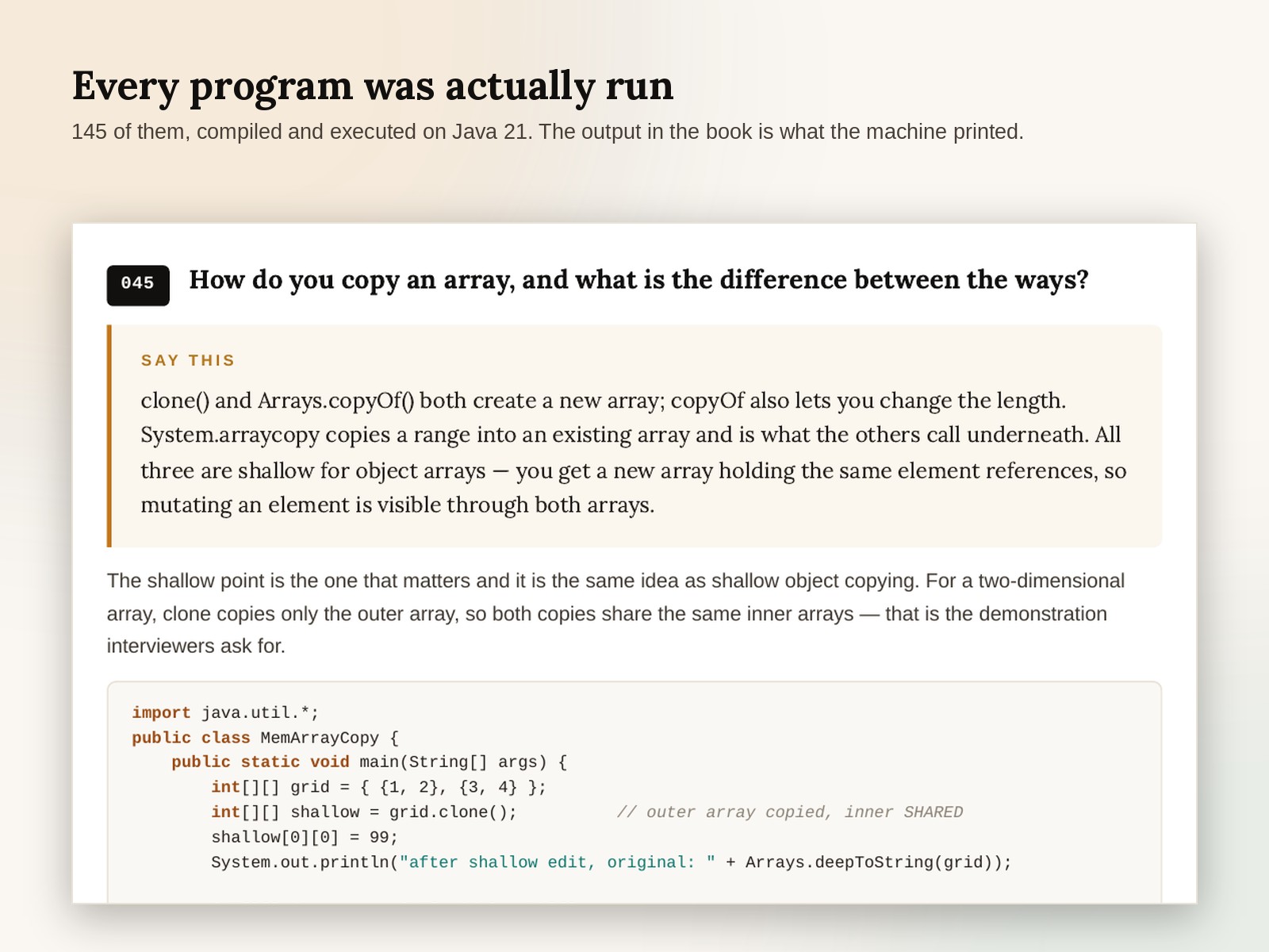 Java Interview Kit — 250 Questions & Answers screen 3